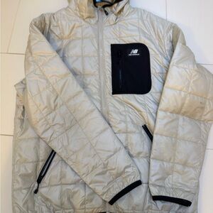 Men's Quilted new balance Jacket with Black Accents